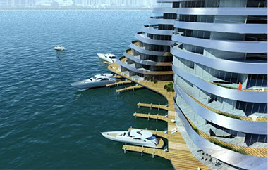 Schumacher Tower Marina Water Side