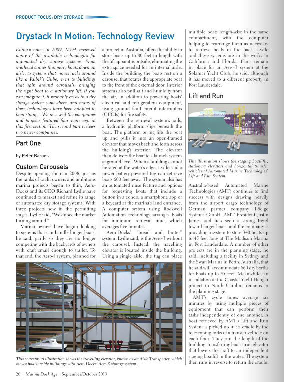 Marina Dock Age Aero Docks September/October 2013 Article