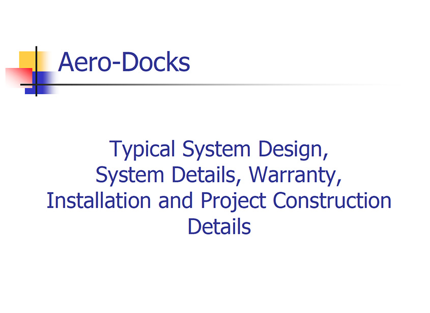 Aero-Docks System III Tutorial Pages