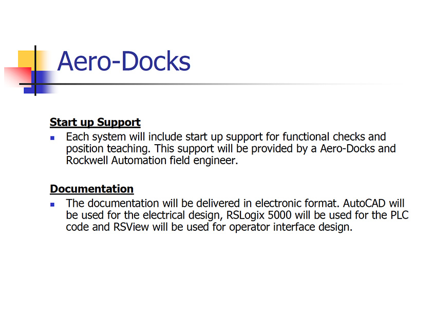 Aero-Docks System III Tutorial Pages